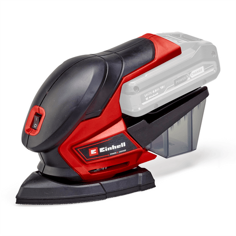 Slefuitor multiplu Einhell TE - OS 18/150 Li - Solo, acumulator de 18V, viteza oscilatorie 24000 1/min, cutie de praf, adaptor extractor de praf, fara acumulator si incarcator Einhell - scule electrice si unelte profesionale - BricoMart