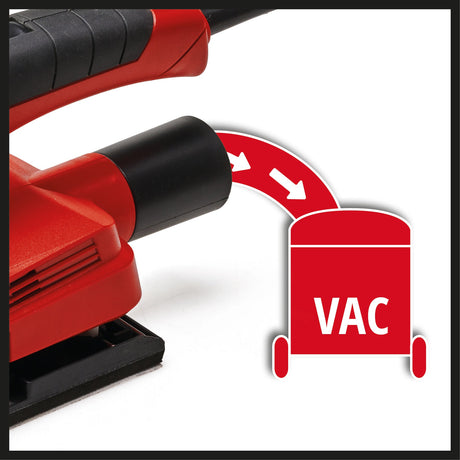 Slefuitor orbital Einhell TC - OS 1520, 150W, rata de vibratii de 23.000 rpm, dispozitiv de prindere si fixare cu arici, adaptor de extractie a prafului, incl. 3 buc. hartie abraziva Einhell - scule electrice si unelte profesionale - BricoMart