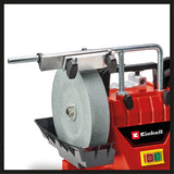 Slefuitor umed Einhell TC - WG 200, 125 W, rezervor de apa din inox, incl. piatra de slefuit, ghidaj unghiular, dispozitiv universal, disc de slefuit pentru piele, disc de slefuit umed Einhell - scule electrice si unelte profesionale - BricoMart