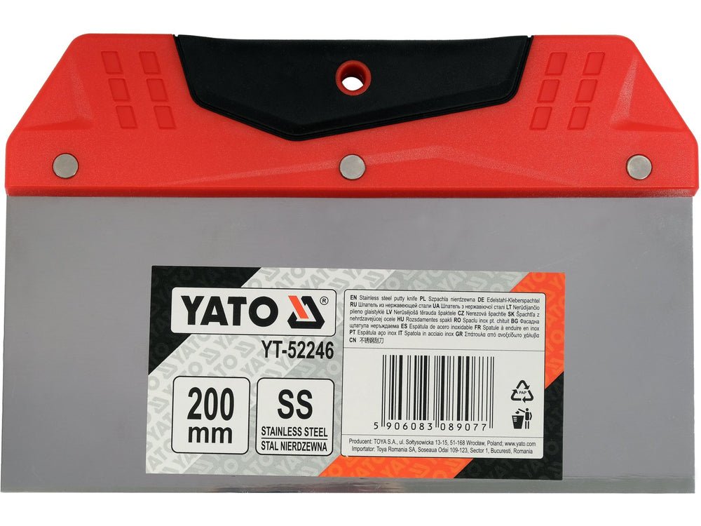 SPACLU INOX PT. CHITUIT 200MM Yato YT - 52246 - 200 mm Yato - scule electrice si unelte profesionale - BricoMart