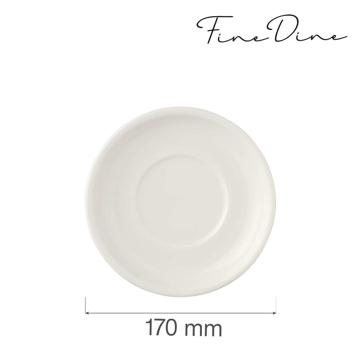 Farfurie pentru bol  770771, Fine Dine, Crema, 170 mm
