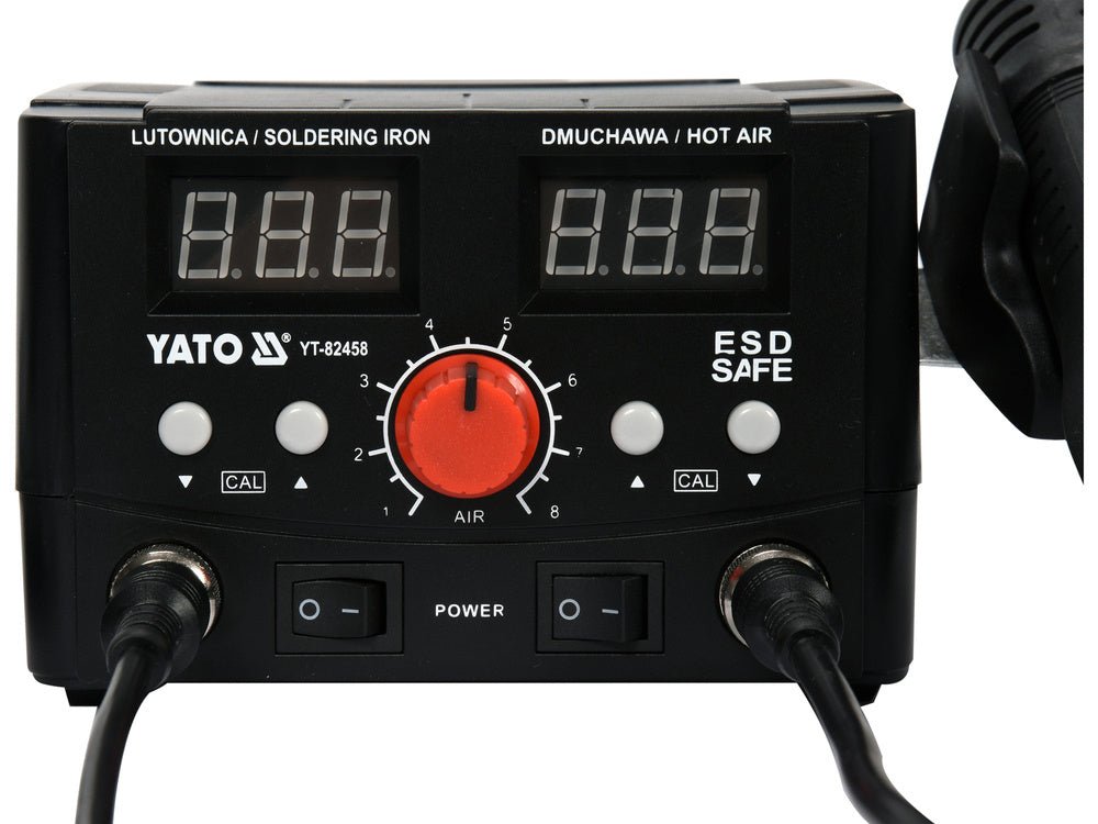STATIE DE LIPIT YATO YT-82458 2 IN 1, APARAT LIPIT 75W + PISTOL AER CALD 750W YATO - scule electrice si unelte profesionale - BricoMart