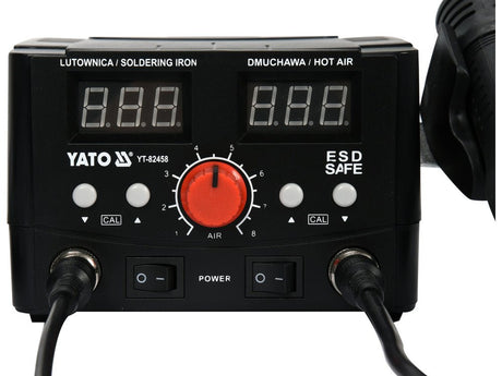 STATIE DE LIPIT YATO YT-82458 2 IN 1, APARAT LIPIT 75W + PISTOL AER CALD 750W YATO - scule electrice si unelte profesionale - BricoMart