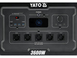 Statie incarcare portabila YATO YT-83096, 3600 W, 3072 wh - imagine 9
