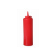 Sticla dispenser 350 ml, 55x205 mm, polietilena rosie, Hendi