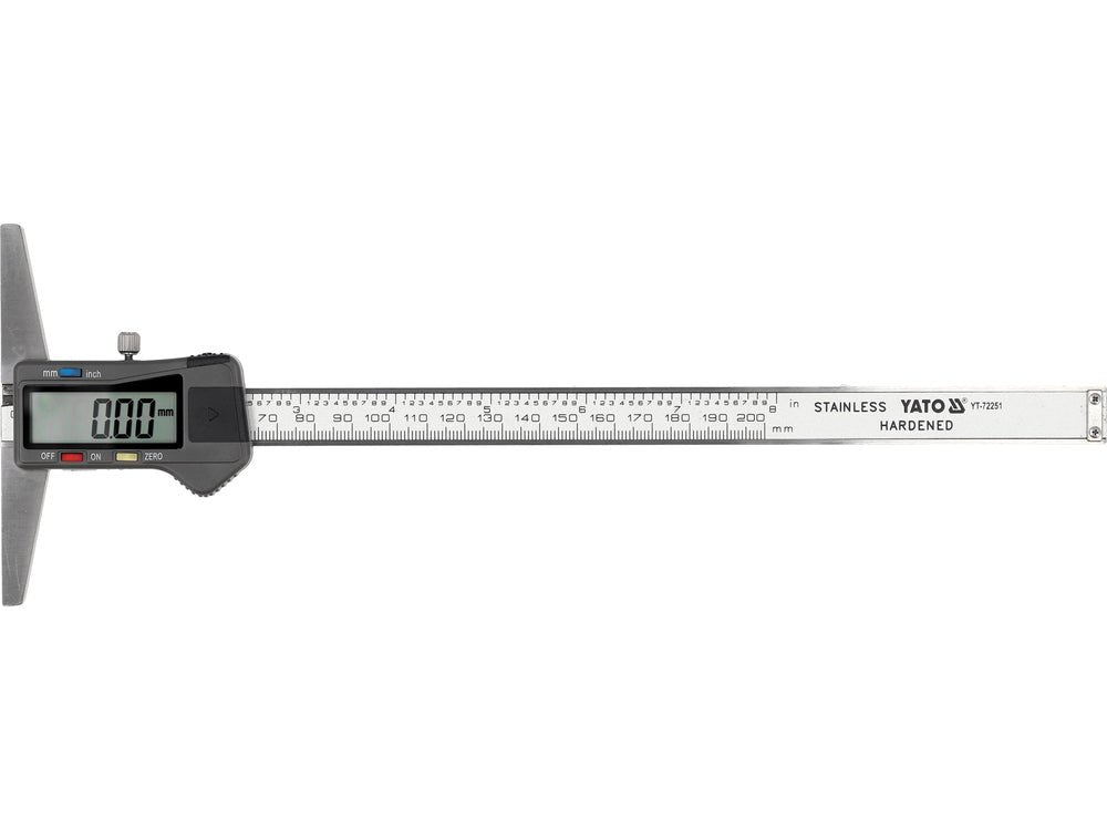 SUBLER DIGITAL PENTRU ADANCIME 200MM Yato YT - 72251 Yato - scule electrice si unelte profesionale - BricoMart
