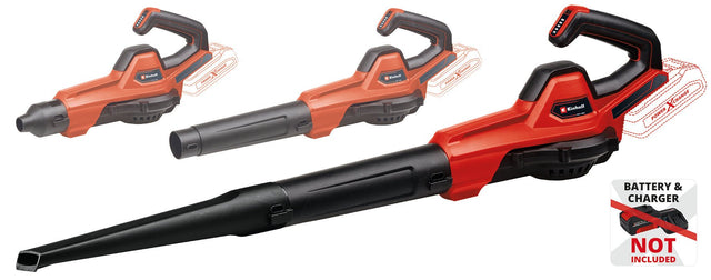 Suflanta universala pe acumulator Einhell GE - UB 18/250 Li E - Solo Power X - Change (18 V, viteza aer 250 km/h, teava din 3 piese, control electric al vitezei cu afisaj LED, fara acumulator Einhell - scule electrice si unelte profesionale - BricoMart