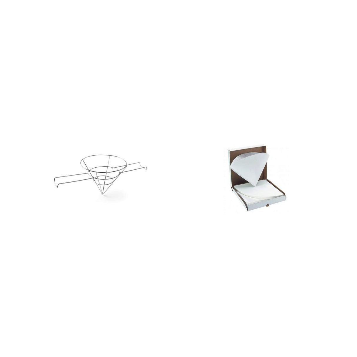 Suport filtru grăsime inox + Filtre ulei friteuză (50 buc)