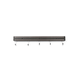 Suport magnetic pentru cutite, 60 cm, cu 6 carlige agatare, Hendi