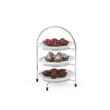 Suport servire pentru 3 farfurii cu diametru max 27.5 cm, Hendi, 290x200x(H)440 mm