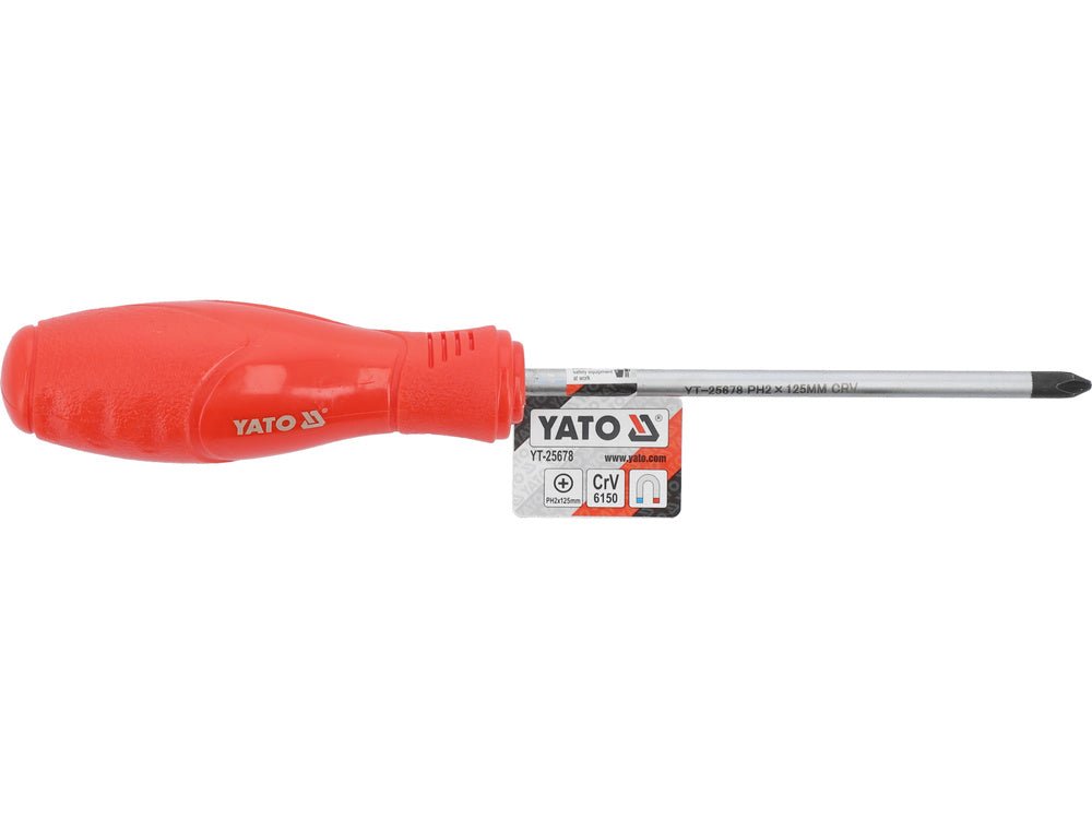 SURUBELNITA CRUCE PH2X125MM YATO YT - 25678 YATO - scule electrice si unelte profesionale - BricoMart
