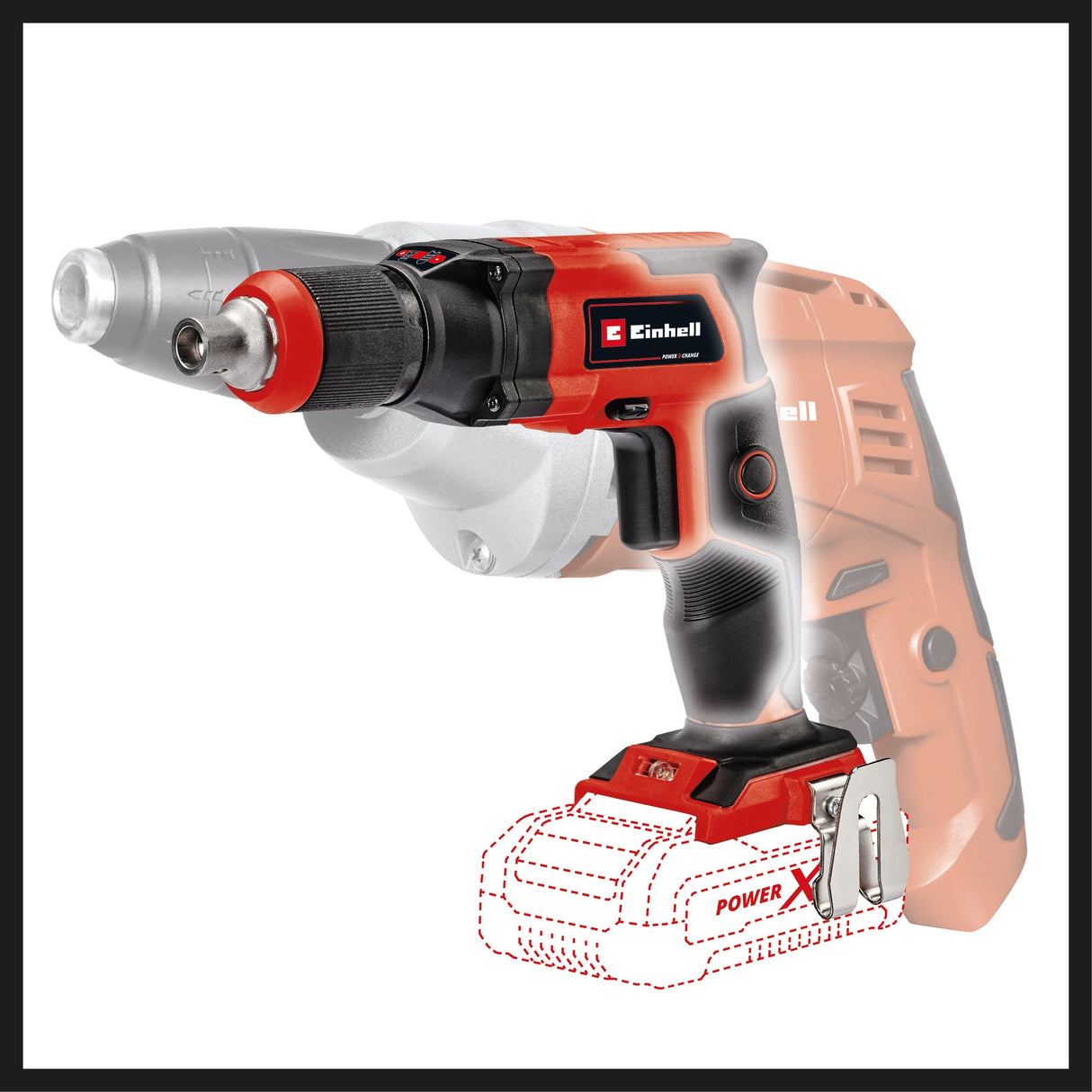 Surubelnita pentru gips - carton pe acumulator Einhell TE - DY 18 Li - Solo Power X - Change (litiu - ion, 18 V, 4000 rpm, opritor de adancime, functionare continua, fara acumulator sau incarcator, in cutie electronica Einhell - scule electrice si unelte profesionale - BricoMart
