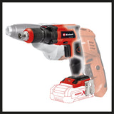 Surubelnita pentru gips - carton pe acumulator Einhell TE - DY 18 Li - Solo Power X - Change (litiu - ion, 18 V, 4000 rpm, opritor de adancime, functionare continua, fara acumulator sau incarcator, in cutie electronica Einhell - scule electrice si unelte profesionale - BricoMart