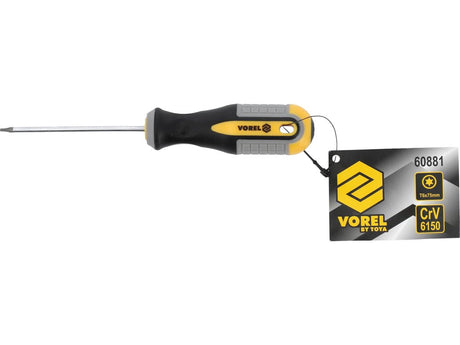 SURUBELNITA TORX T6X75MM Vorel 60881 - Surubelnite Torx, prindere sigura, crV Vorel - scule electrice si unelte profesionale - BricoMart