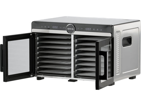 Susa de alimente 16 tavi din otel inoxidabil YATO YG-16000, 1400 W - imagine 4