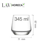 Pahar de whisky Lyon 345ml, LAV