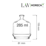 Recipient din sticla Brighton cu capac, 285 ml, LAV