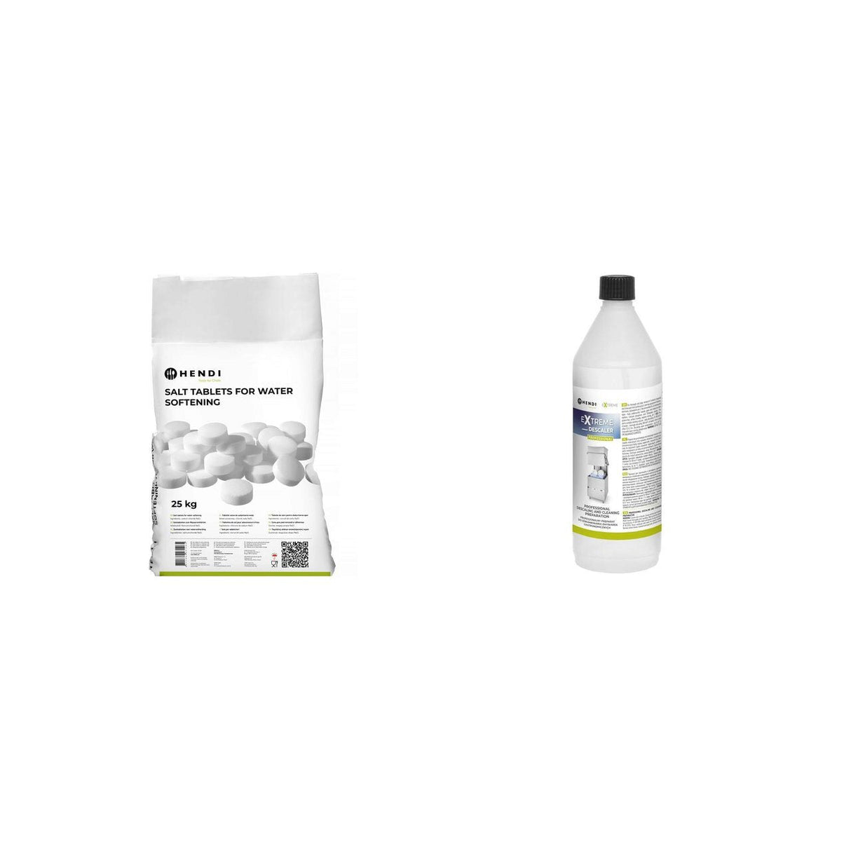 Tablete sare 25kg + Soluție detartrare 1L