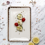 Farfurie dreptunghiulară Vanilie, 300x150 mm Fine Dine