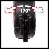 Tambur cu furtun aer comprimat Einhell TC - PH 150, lungime furtun 15 m + 1,5 m furtun de conectare, diametru interior furtun 9 mm, presiune maxima de functionare 16 bar, incl. suport de perete Einhell - scule electrice si unelte profesionale - BricoMart