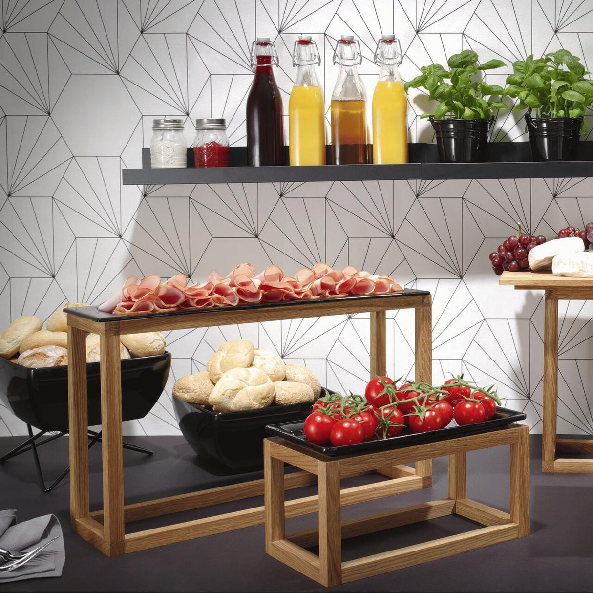 Tava din sticla neagra Vetro GN 2/4 , Fine Dine