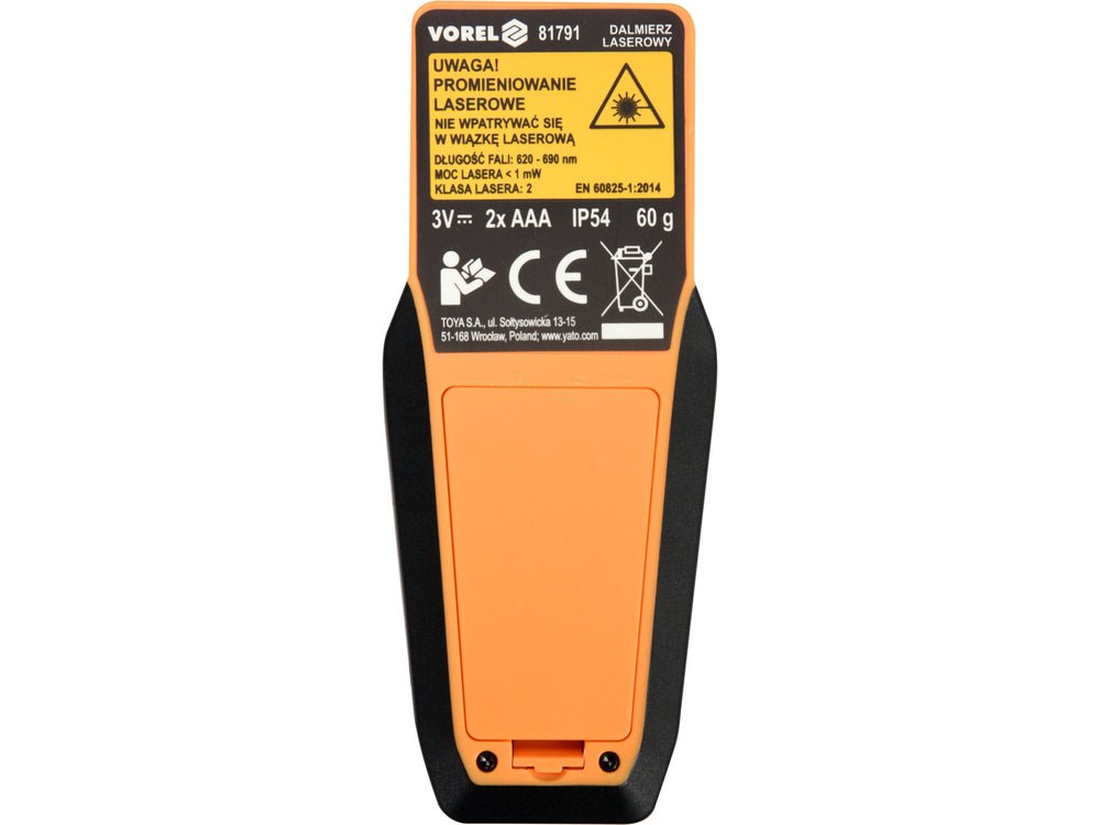 TELEMETRU 0,2 - 50M Vorel 81791 - 50 m, 1,5V Vorel - scule electrice si unelte profesionale - BricoMart