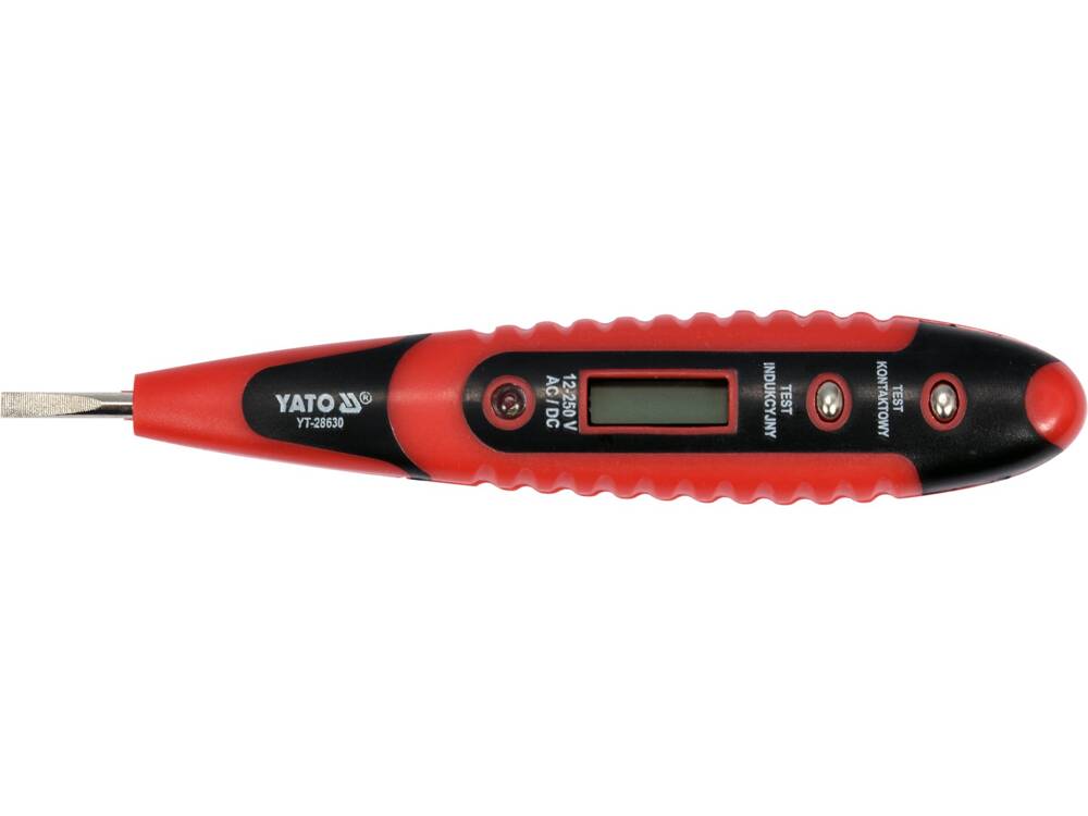TESTER DIGITAL TENSIUNE YATO YT - 28630 12 - 250V YATO - scule electrice si unelte profesionale - BricoMart
