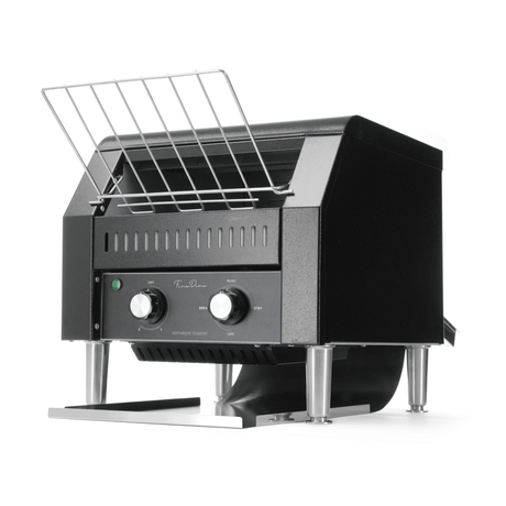 Toaster/prajitor de paine tip tunel dublu, Fine Dine, negru, 230V/2240W