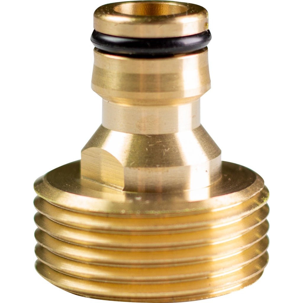 TOP GARDEN Adaptor robinet 1” filet exterior alama TG Material: alama Material durabil care garantează o durată lungă de viață Conexiune cu fir extern Top Garden - scule electrice si unelte profesionale - BricoMart