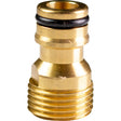 TOP GARDEN Adaptor robinet 1/2” filet exterior alama TG Material: alama Material durabil care garantează o durată lungă de viață Conexiune cu fir extern Top Garden - scule electrice si unelte profesionale - BricoMart