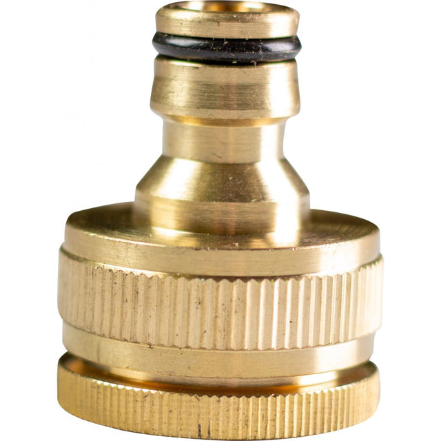 TOP GARDEN Adaptor robinet 3/4" - 1” filet interior alama TG Material: alama Material durabil care garantează o durată lungă de viață Top Garden - scule electrice si unelte profesionale - BricoMart