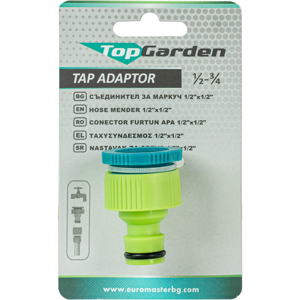 TOP GARDEN Mufa ptr robinet 1/2"-3/4" TG Pentru conectori cu filet Top Garden - scule electrice si unelte profesionale - BricoMart
