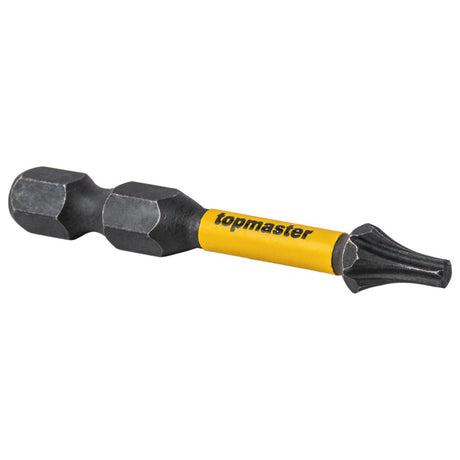TOP MASTER PRO Bit de impact 50mm TX15, 2 buc. TMP Ideal pentru o varietate de aplicații, inclusiv asamblarea mobilierului, reparații, lucrări de construcție și alte sarci Top Master Pro - scule electrice si unelte profesionale - BricoMart