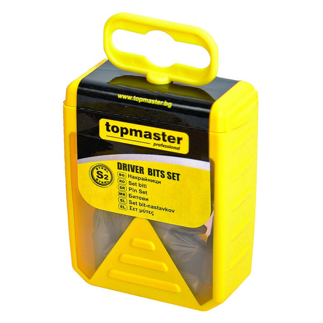TOP MASTER PRO Biti surubelnita 20 buc/cutie PZ2 x 25mm S2 HRC 59 - 60 TMP Material: otel calit SVCM Acoperire magnetica Lungime: 25mm Top Master Pro - scule electrice si unelte profesionale - BricoMart