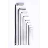 TOP MASTER PRO Chei imbus cu bila 1.5-10mm extralungi set 9pcs CR-V TMP Finisaj lucios Material: otel crom-vanadiu de inalta calitate Unghi de lucru de pana la 25 °, pentru operare in locuri g Top Master Pro - scule electrice si unelte profesionale - BricoMart