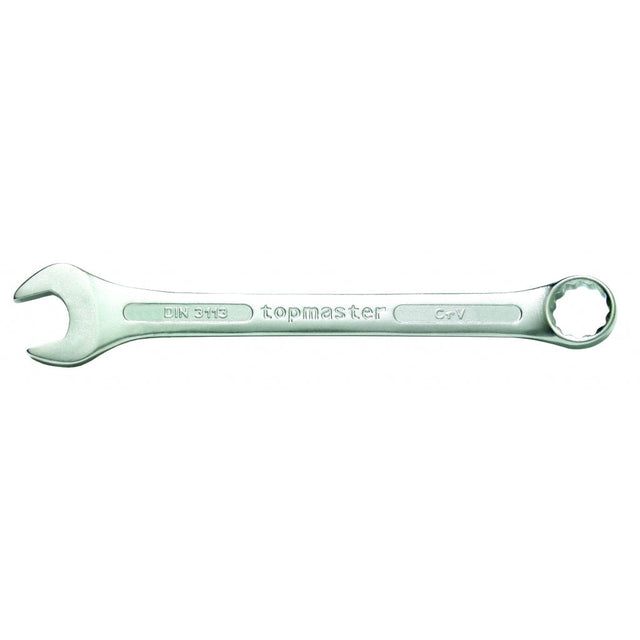 TOP MASTER PRO Cheie combinata 22mm CR - V TMP DIN 3113 Capatul cheii este inclinat cu 15 ° pentru lucru facil in spatii inaccesibile Material: otel crom - vanadiu de inalta cali Top Master Pro - scule electrice si unelte profesionale - BricoMart