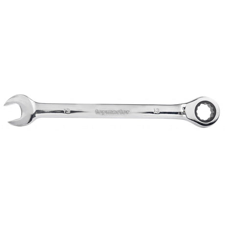 TOP MASTER PRO Cheie combinata cu clichet 22mm TMP Otel crom - vanadiu Acoperire anticoroziune crom - nichel Complet lustruit Mecanism clichet precis 72 de dinti Top Master Pro - scule electrice si unelte profesionale - BricoMart