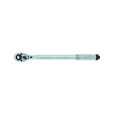 TOP MASTER PRO Cheie dinamometrica cu cliket 1/2" 210 Nm TMP Cutie de depozitare antisoc Material: otel crom - vanadiu de inalta calitate Setting on 2 scales Capacity: From 42 Nm - 21 Top Master Pro - scule electrice si unelte profesionale - BricoMart