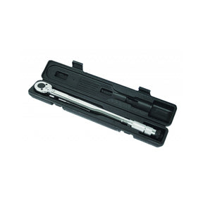 TOP MASTER PRO Cheie dinamometrica cu cliket 1/2" 210 Nm TMP Cutie de depozitare antisoc Material: otel crom - vanadiu de inalta calitate Setting on 2 scales Capacity: From 42 Nm - 21 Top Master Pro - scule electrice si unelte profesionale - BricoMart