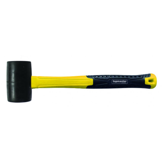 TOP MASTER PRO Ciocan cauciuc cu coada fibra 450g TMP Maner din fibra de sticla Top Master Pro - scule electrice si unelte profesionale - BricoMart