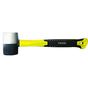 TOP MASTER PRO Ciocan cauciuc cu coada fibra 450g TMP Material:Cauciuc de inalta calitate Maner din fibra de sticla Top Master Pro - scule electrice si unelte profesionale - BricoMart