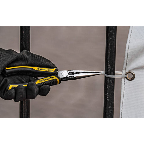 TOP MASTER PRO Cleste cu varf lung 200mm TMP Material:Cr - Ni, de 2 ori mai durabil decat Cr - V Pârghie mare - cu 35% mai puțin efort decât modelul standard Top Master Pro - scule electrice si unelte profesionale - BricoMart