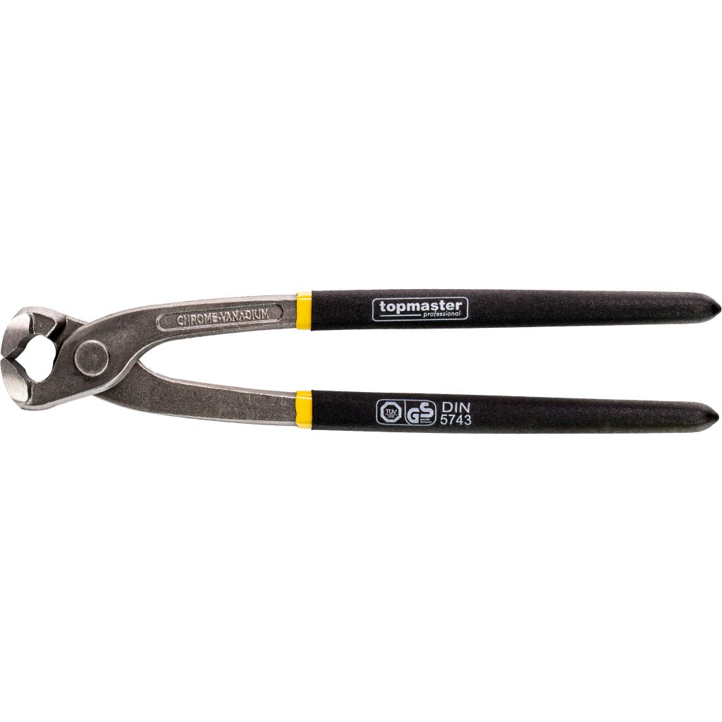 TOP MASTER PRO Cleste cuie lung 250mm CR - V TMP Muchii calite prin inductie Standard - DIN5743 Material: otel crom - vanadiu de inalta calitate Top Master Pro - scule electrice si unelte profesionale - BricoMart