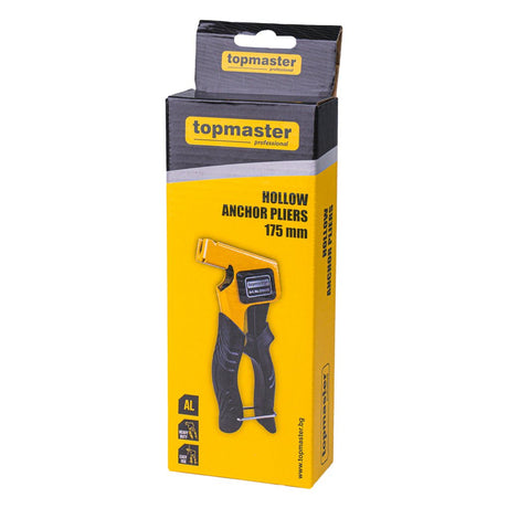 TOP MASTER PRO Cleste sertizat ancore gips carton 175mm TMP Cu ajutorul acestui instrument, poți instala rapid și ușor dibluri metalice în plăcile de gips - carton, asigurând o fixar Top Master Pro - scule electrice si unelte profesionale - BricoMart