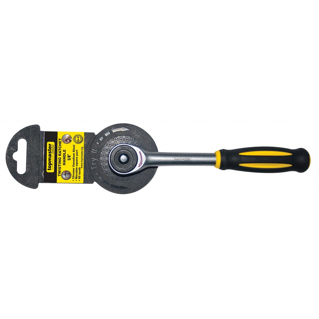 TOP MASTER PRO Clichet 1/2" cu maner rotativ 60T TMP Maner rotativ Material: otel crom - vanadiu de inalta calitate Top Master Pro - scule electrice si unelte profesionale - BricoMart