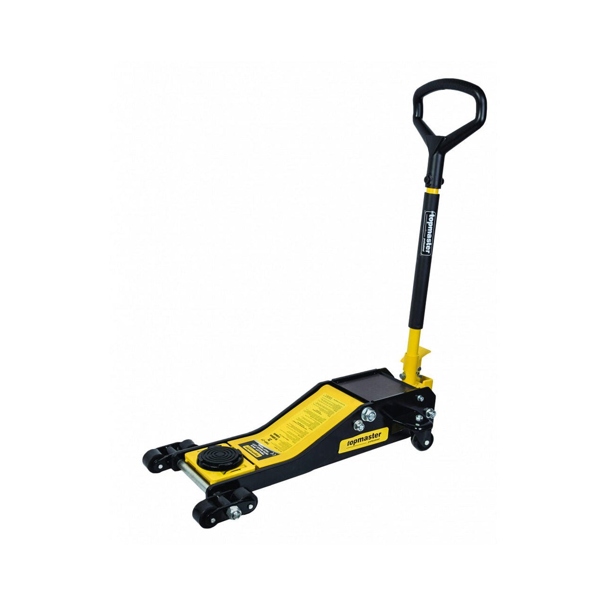 TOP MASTER PRO Cric hidraulic 2t TMP Pedala pentru ridicare rapida 6 roti Maner confortabil Top Master Pro - scule electrice si unelte profesionale - BricoMart