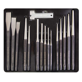 TOP MASTER PRO Dornuri set 15pcs +gauge CR - V TMP Material: otel crom - vanadiu de inalta calitate Top Master Pro - scule electrice si unelte profesionale - BricoMart
