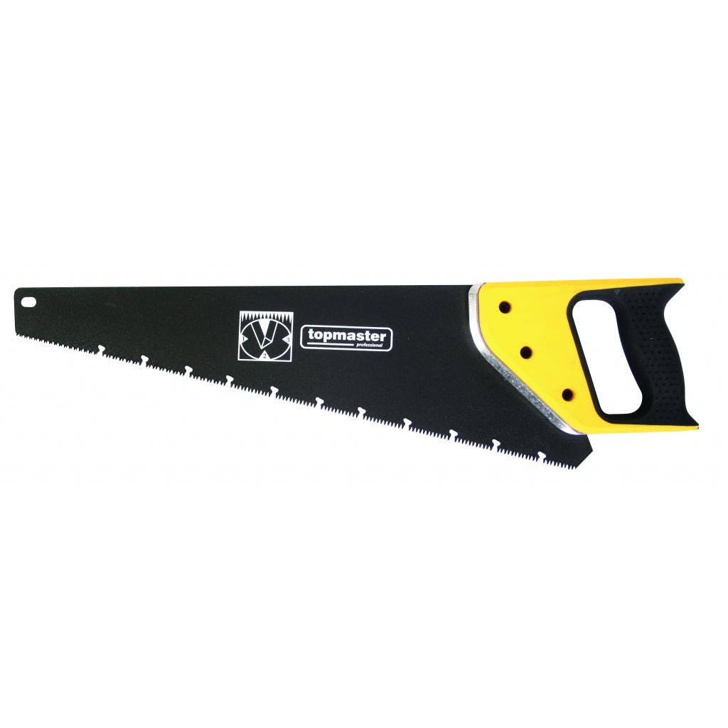 TOP MASTER PRO Fierastrau de mana teflonat 450mm TMP Maner bi - material Dinti caliti si ascutiti in 3 planuri Acoperire cu teflon Top Master Pro - scule electrice si unelte profesionale - BricoMart