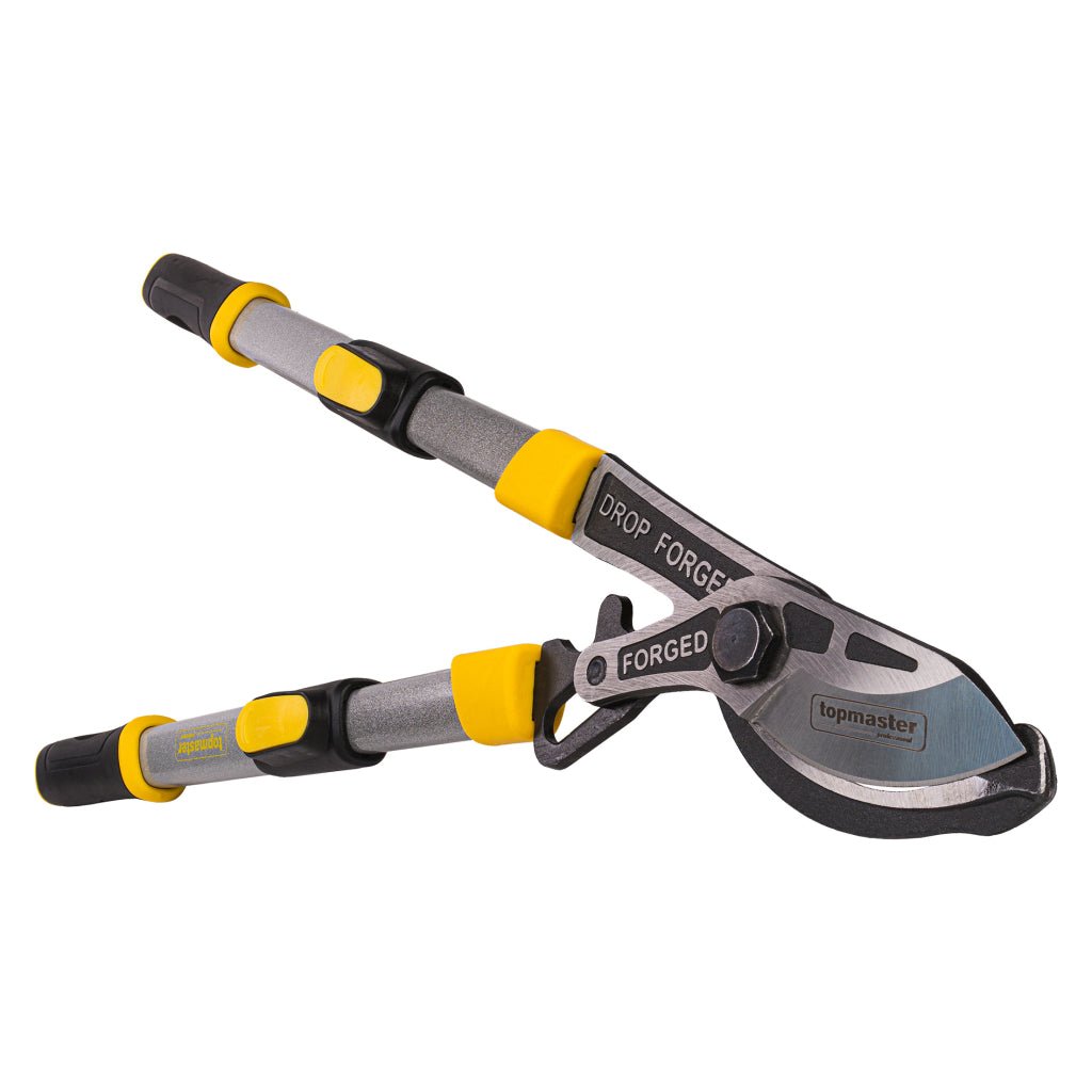 TOP MASTER PRO Foarfeca pentru crengi forjata cu maner telescopic TMP Maner din aliaj de aluminiu Material: otel calit de inalta calitate Top Master Pro - scule electrice si unelte profesionale - BricoMart