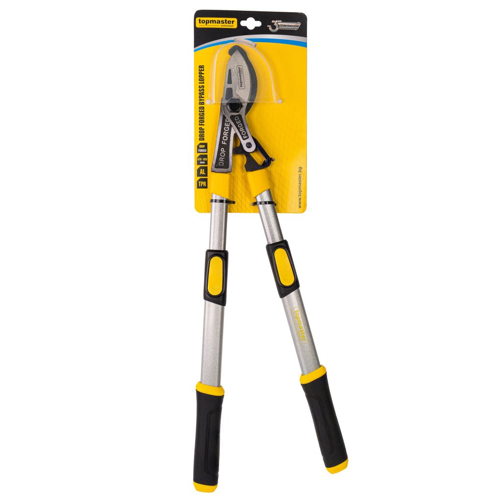 TOP MASTER PRO Foarfeca pentru crengi forjata cu maner telescopic TMP Maner din aliaj de aluminiu Material: otel calit de inalta calitate Top Master Pro - scule electrice si unelte profesionale - BricoMart